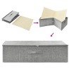 Boîtes de rangement 2 pcs Tissu 70x40x18 cm Gris 