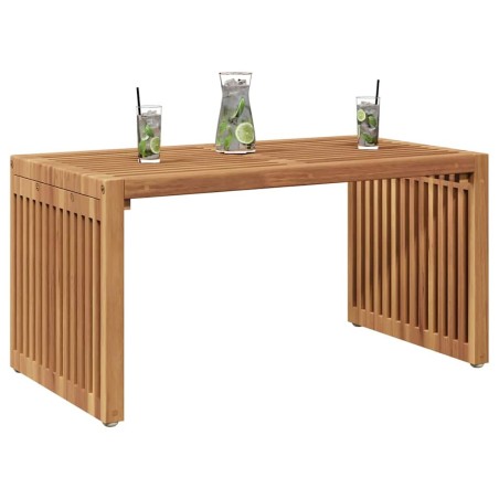 Table d'appoint de jardin 70x37.5x35.5 cm Bois massif Teck 