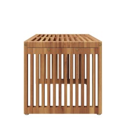 Table d'appoint de jardin 70x37.5x35.5 cm Bois massif Teck 