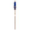 Parasol balinais Autre Bleu x 260 cm Coton et bois massif 