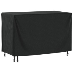 Housse de salon de jardin noir 140x70x90 cm imperméable 420D 