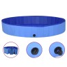 Piscine pliable pour chiens Bleu 200x30 cm PVC 