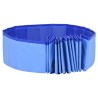 Piscine pliable pour chiens Bleu 200x30 cm PVC 
