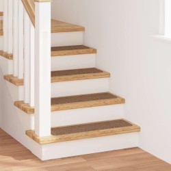 Tapis d'escalier avec dos en latex Jaune 20x75 cm 