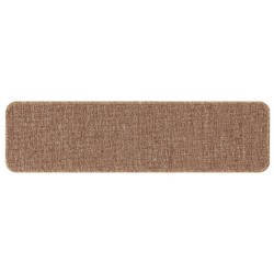 Tapis d'escalier avec dos en latex Jaune 20x75 cm 