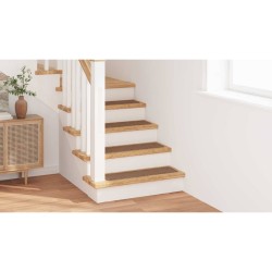 Tapis d'escalier avec dos en latex Jaune 20x75 cm 