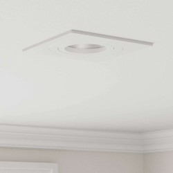 Spots encastrés 24 pcs Carré GU10 Blanc 91x91 mm 