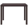 Table de jardin Marron 100x100x73 cm en poly rotin 