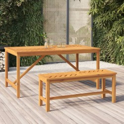 Banc de jardin 110 cm bois massif d'acacia 