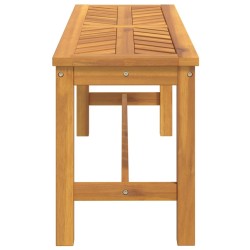 Banc de jardin 110 cm bois massif d'acacia 