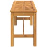 Banc de jardin 110 cm bois massif d'acacia 