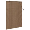 Store de Fenêtre avec des rideaux Marron 120 x 160 cm Bambou 