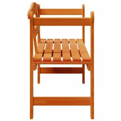 Banc d'extérieur Acacia 119x76x44 cm Bois massif 