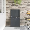 Boîte de Rangement Extérieure Anthracite 55 x 50.5 x 50 cm 