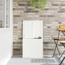 Boîte de Rangement Extérieure Blanc 55 x 50.5 x 50 cm 