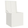 Boîte de Rangement Extérieure Blanc 55 x 50.5 x 50 cm 