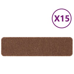 Tapis d'escalier avec dos en latex Jaune 20x75 cm 