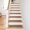 Tapis d'escalier avec dos en latex Marron 20x75 cm 