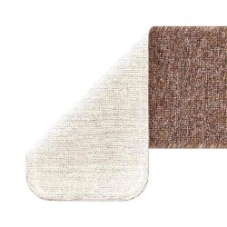 Tapis d'escalier avec dos en latex Marron 20x75 cm 