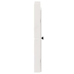 Portes de cuisine d'extérieur blanches 50x9x82 cm en bois massif de pin 