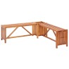 Banc de jardin et jardinière 117x117x40 cm Bois solide d'acacia 