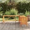 Banc de jardin et jardinière 117x117x40 cm Bois solide d'acacia 