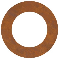 Planteur acier Corten Acier Corten Grand Incrustations décoratives 