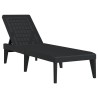 Chaise longue anthracite 186x60x29 cm PP 