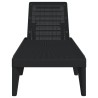 Chaise longue anthracite 186x60x29 cm PP 