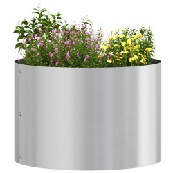 Pot en Métal Galvanisé Galvanisé Métal Galvanisé 30 cm de diamètre 