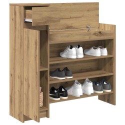 Meuble à chaussures Chêne 100.5x28x100 cm Bois d'ingénierie 