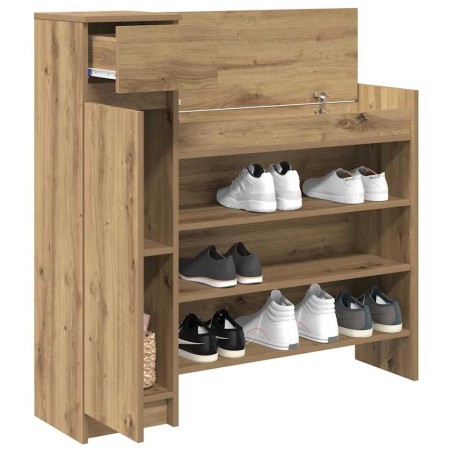 Meuble à chaussures Chêne 100.5x28x100 cm Bois d'ingénierie 