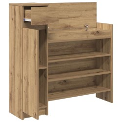 Meuble à chaussures Chêne 100.5x28x100 cm Bois d'ingénierie 