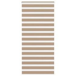 Store zèbre marron sable largeur du tissu 110,9 cm polyester 