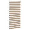 Store zèbre marron sable largeur du tissu 110,9 cm polyester 