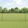 Clôture en Fil Soudé avec 10 Piquets U Grise 1,6x10 m Acier 