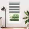 Store zèbre gris foncé largeur du tissu 110,9 cm polyester 