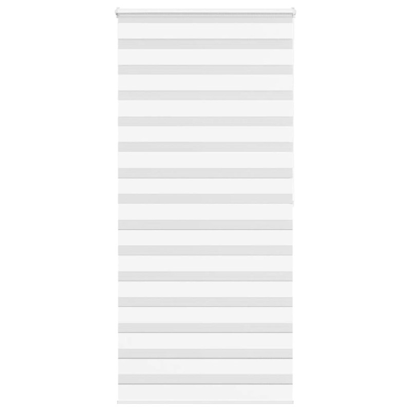 Store zèbre blanc 115x200 cm largeur du tissu 110,9cm polyester 