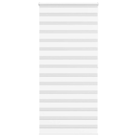 Store zèbre blanc 115x200 cm largeur du tissu 110,9cm polyester 