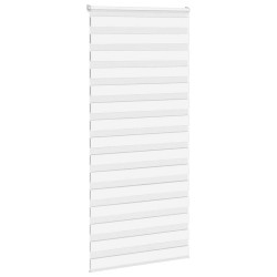 Store zèbre blanc 115x200 cm largeur du tissu 110,9cm polyester 