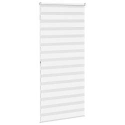 Store zèbre blanc 115x200 cm largeur du tissu 110,9cm polyester 