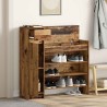 Armoire à chaussures Bois ancien 100.5x28x100 cm Bois reconstitué 