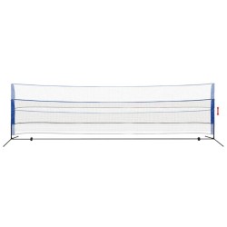 Filet de badminton avec volants 600 x 155 cm 