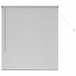 Store de Fenêtre avec des rideaux Argenté 80 x 130 cm Aluminium 