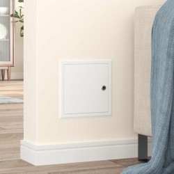 Panneau d'Accès 2 pcs Blanc 20 x 20 cm Acier 