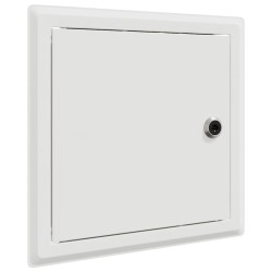 Panneau d'Accès 2 pcs Blanc 20 x 20 cm Acier 