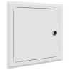 Panneau d'Accès 2 pcs Blanc 20 x 20 cm Acier 