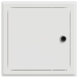 Panneau d'Accès 2 pcs Blanc 20 x 20 cm Acier 
