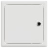 Panneau d'Accès 2 pcs Blanc 20 x 20 cm Acier 