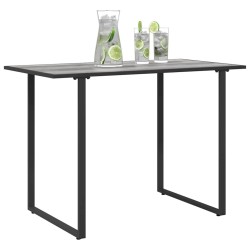 Table de Jardin Grise 100x55x70 cm DPC et Acier 